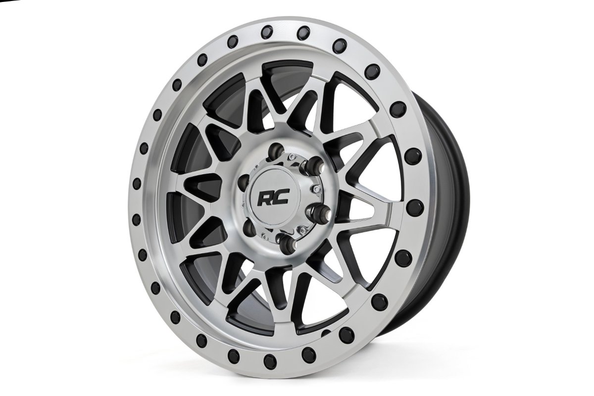 Jeep Wagoneer Wheel - Rough Country - 78 Series with Simulated Beadlock - Bronze with Black Lip - '72-'83